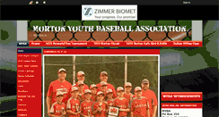 Desktop Screenshot of mortonyouthbaseball.org