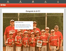 Tablet Screenshot of mortonyouthbaseball.org